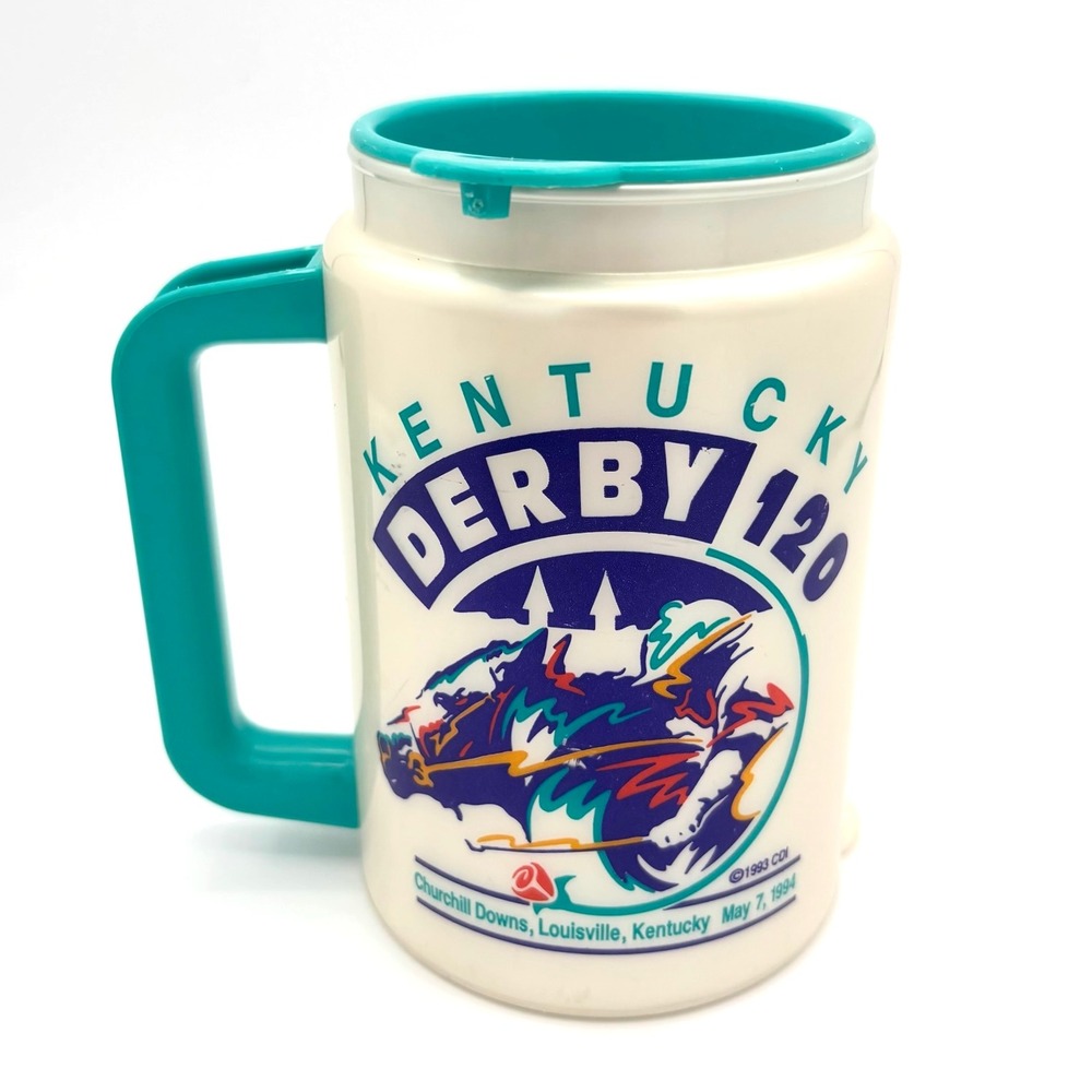 Vintage 1994 Kentucky Derby 120 Coca-Cola Wal-Mart Insulated Souvenir Travel Mug